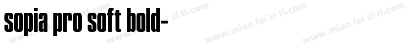sopia pro soft bold字体转换